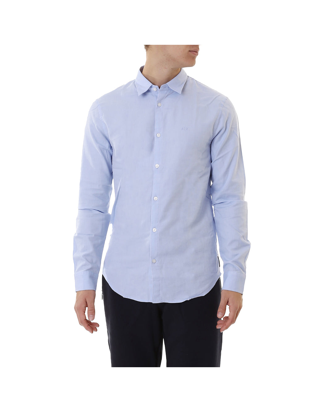 ARMANI EXCHANGE Armani Exchange Camicia Uomo Light Blue Oxford/7b - Blu Light Blue Oxford/7B