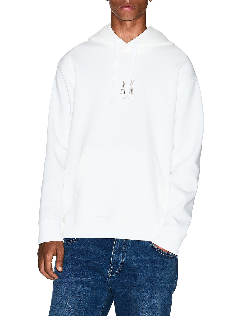 ARMANI EXCHANGE Armani Exchange Felpa Uomo Off White - Bianco Off White