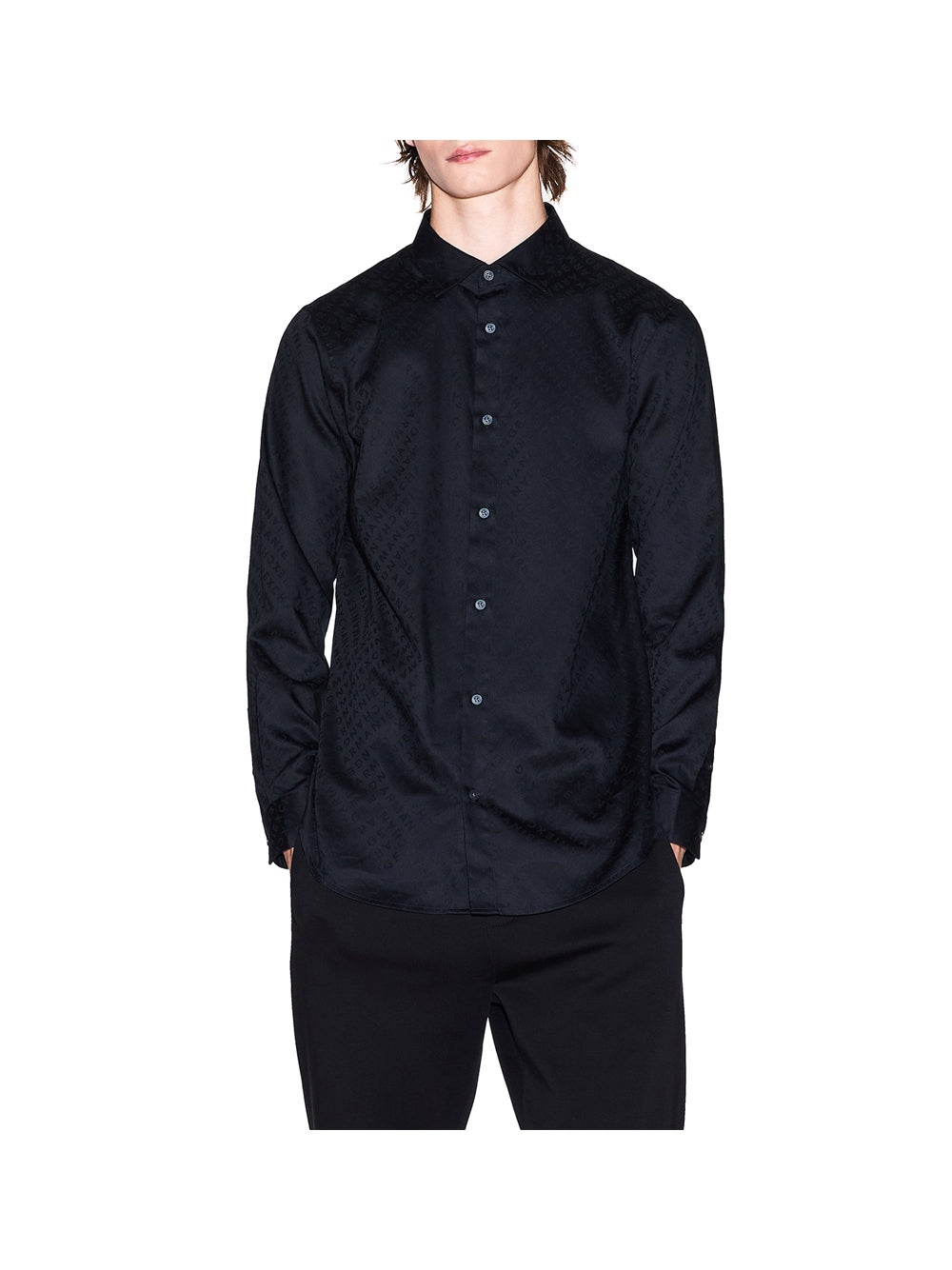 ARMANI EXCHANGE Armani Exchange Camicia Uomo Black Armani Exchang - Nero Black Armani Exchang