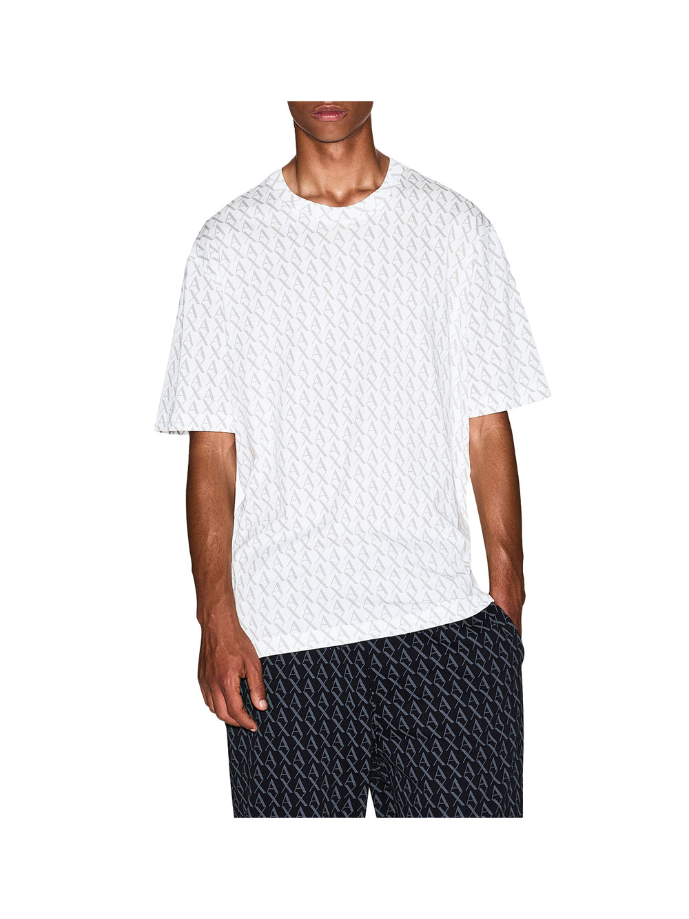 ARMANI EXCHANGE Armani Exchange T-Shirt Uomo Off White / Ash Allo - Bianco Off White / Ash Allo