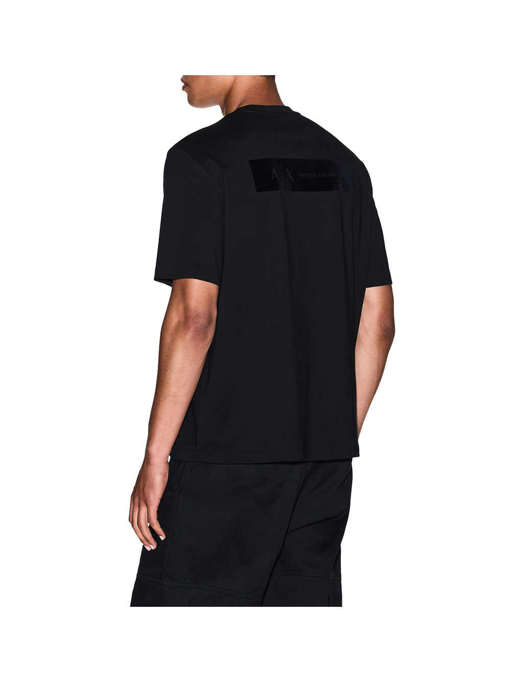 ARMANI EXCHANGE T-shirt Vestibilità Regolare Con Stampa Sul Retro - Nero BLACK