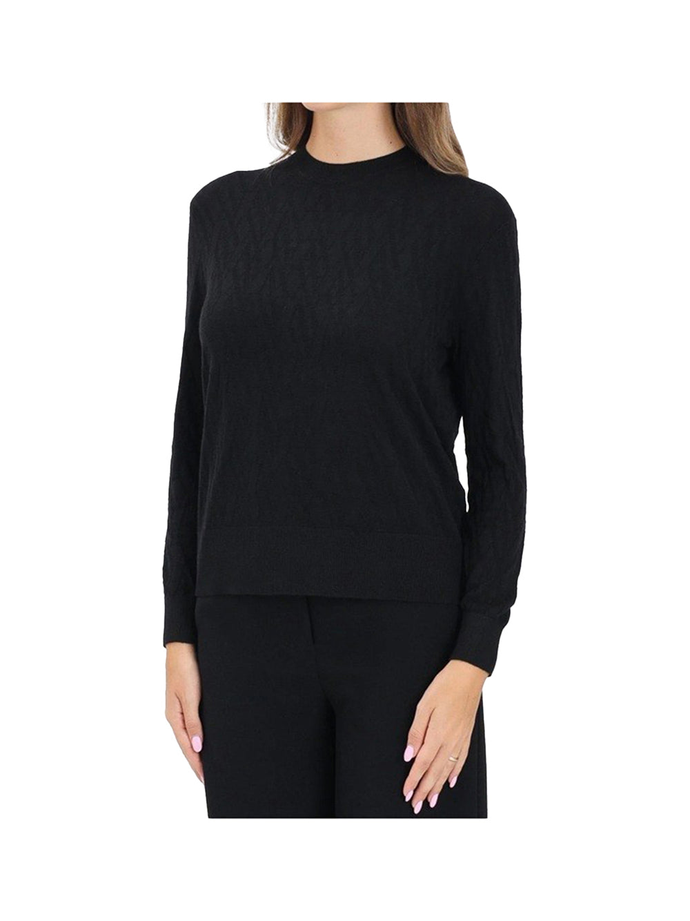 ARMANI EXCHANGE Armani Exchange Maglia Donna - Nero Blk/Blk Monogram