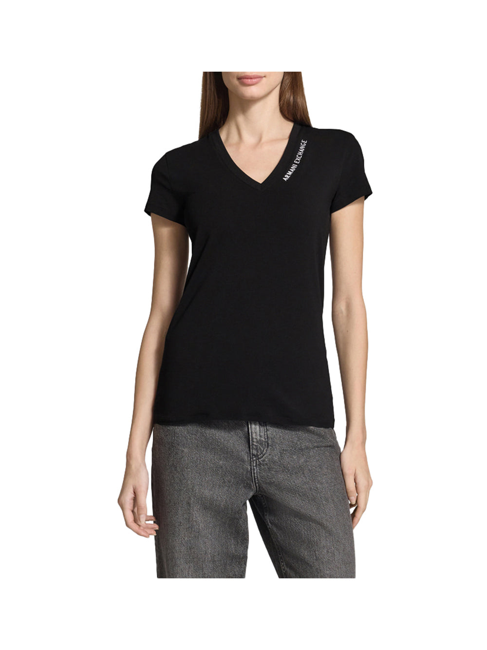 ARMANI EXCHANGE Armani Exchange T-Shirt Donna Black/opt.white Embr - Multicolore Black/Opt.White Embr