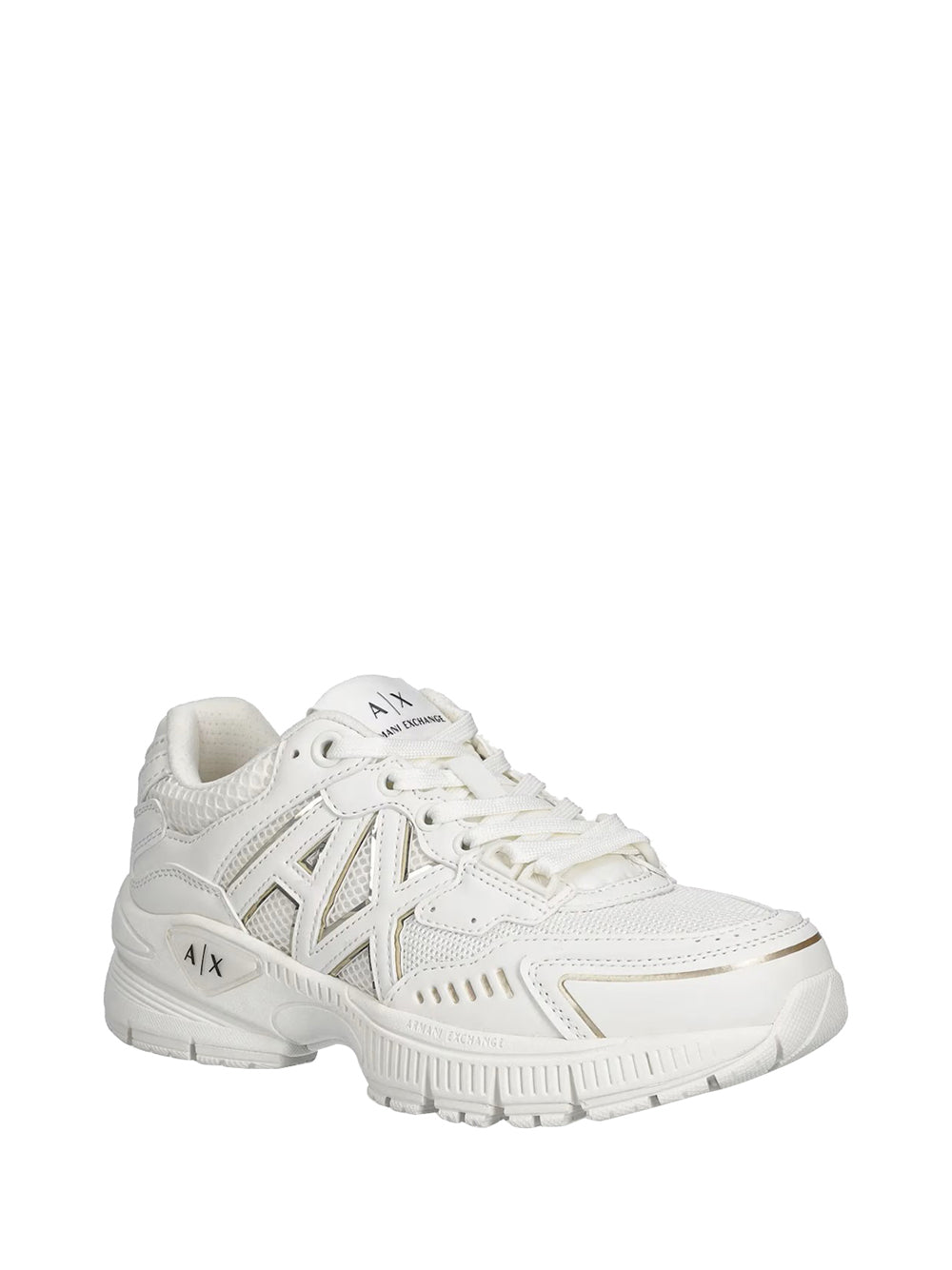 ARMANI EXCHANGE Armani Exchange Sneakers Donna Off White+pale Gold - Bianco Off White+Pale Gold