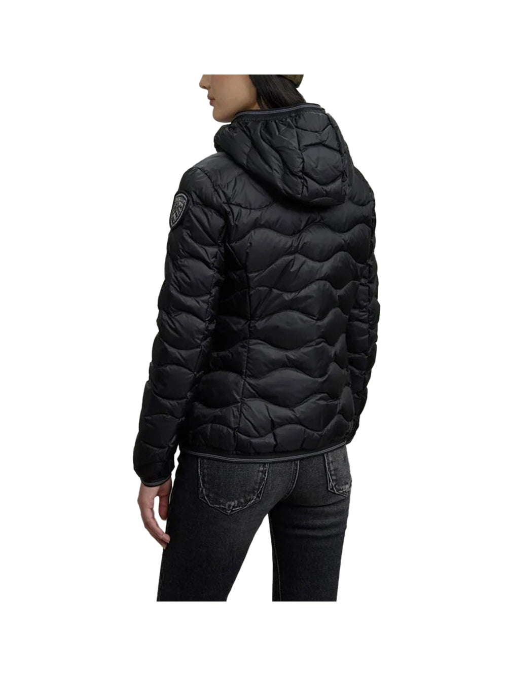 BLAUER Piumino Blauer Ad Onde Camelia Nero Beige Nero/beige