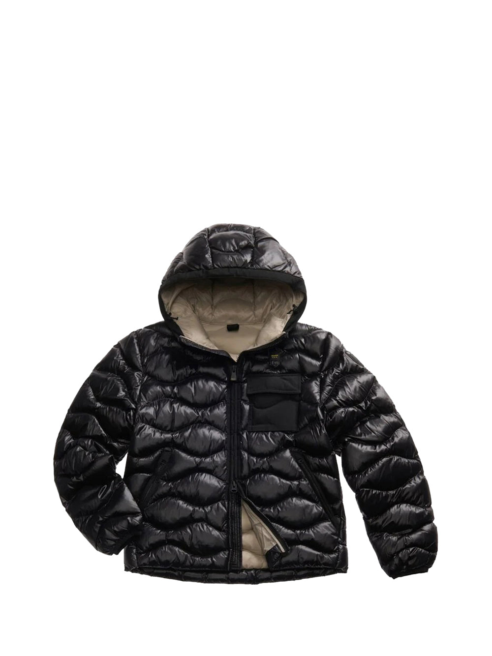 Blauer Blauer Piumino Con Taschino Bryant Nero Nero/beige