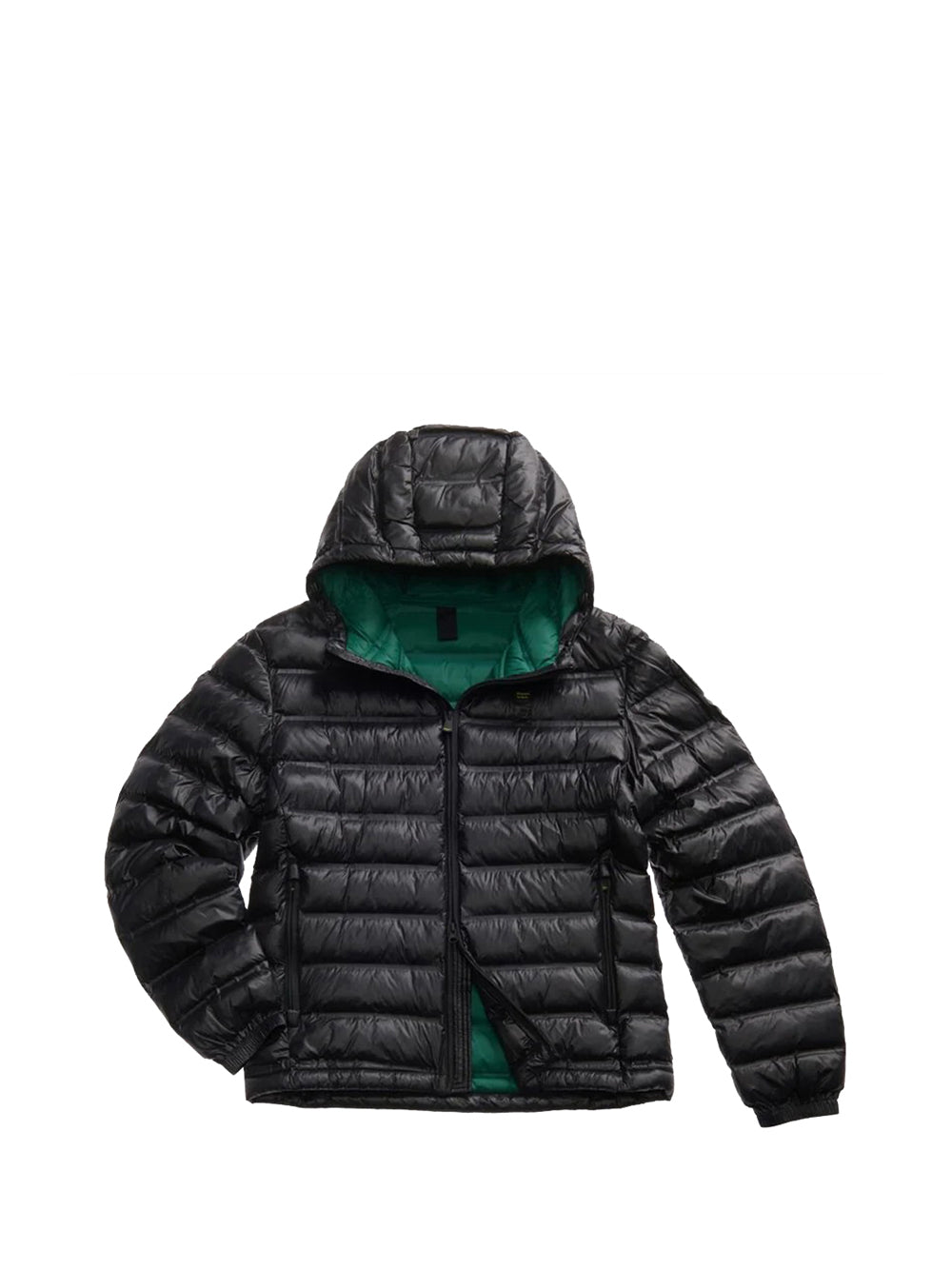 Blauer Blauer Giubbotto Termosaldato Con Cappuccio Charles Nero Verde Nero/verde