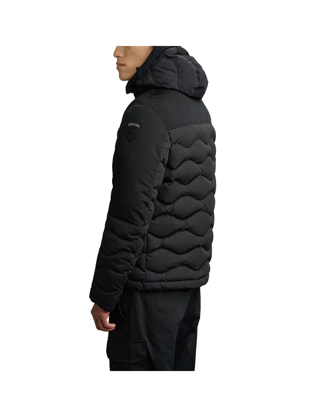 BLAUER Blauer Piumino Effetto Stropicciato Ferwood Nero Nero