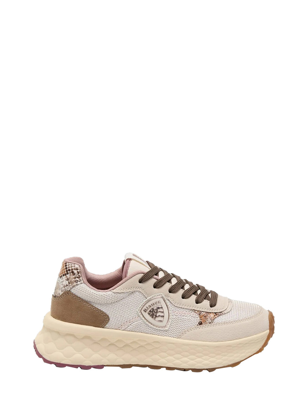 BLAUER Sneakers Blauer Lynn01 - Crema/Marrone Cream/brown