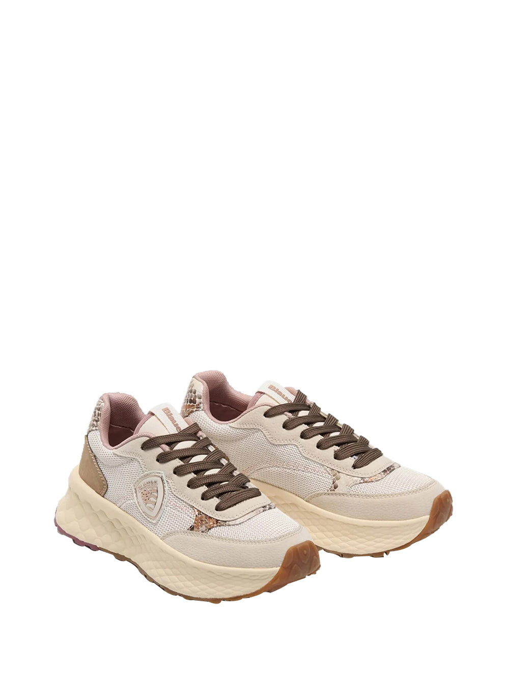 BLAUER Sneakers Blauer Lynn01 - Crema/Marrone Cream/brown
