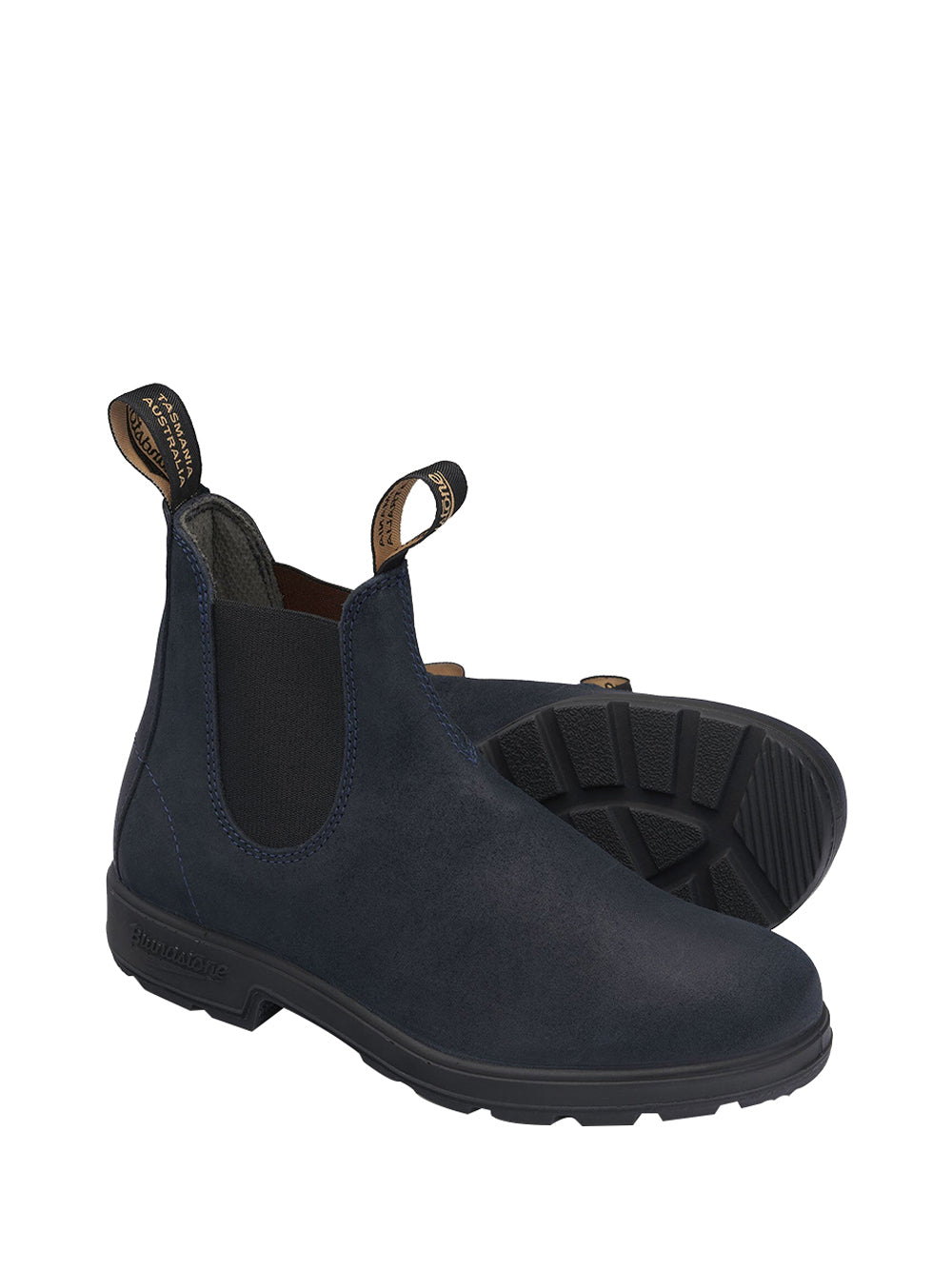 BLUNDSTONE Blundstone Biker Waxed Suede Navy Nero Navy/nero