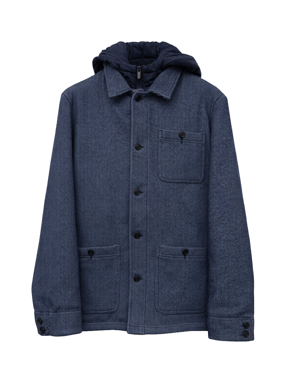 BRIAN BROME Brian Brome Cappotto3/4 diagonale c/cappuccio Blu Blu