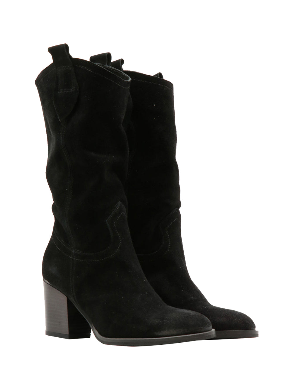 CAFE' NOIR STC Stivale Café Noir 3/4 donna in pelle scamosciata Nero Nero