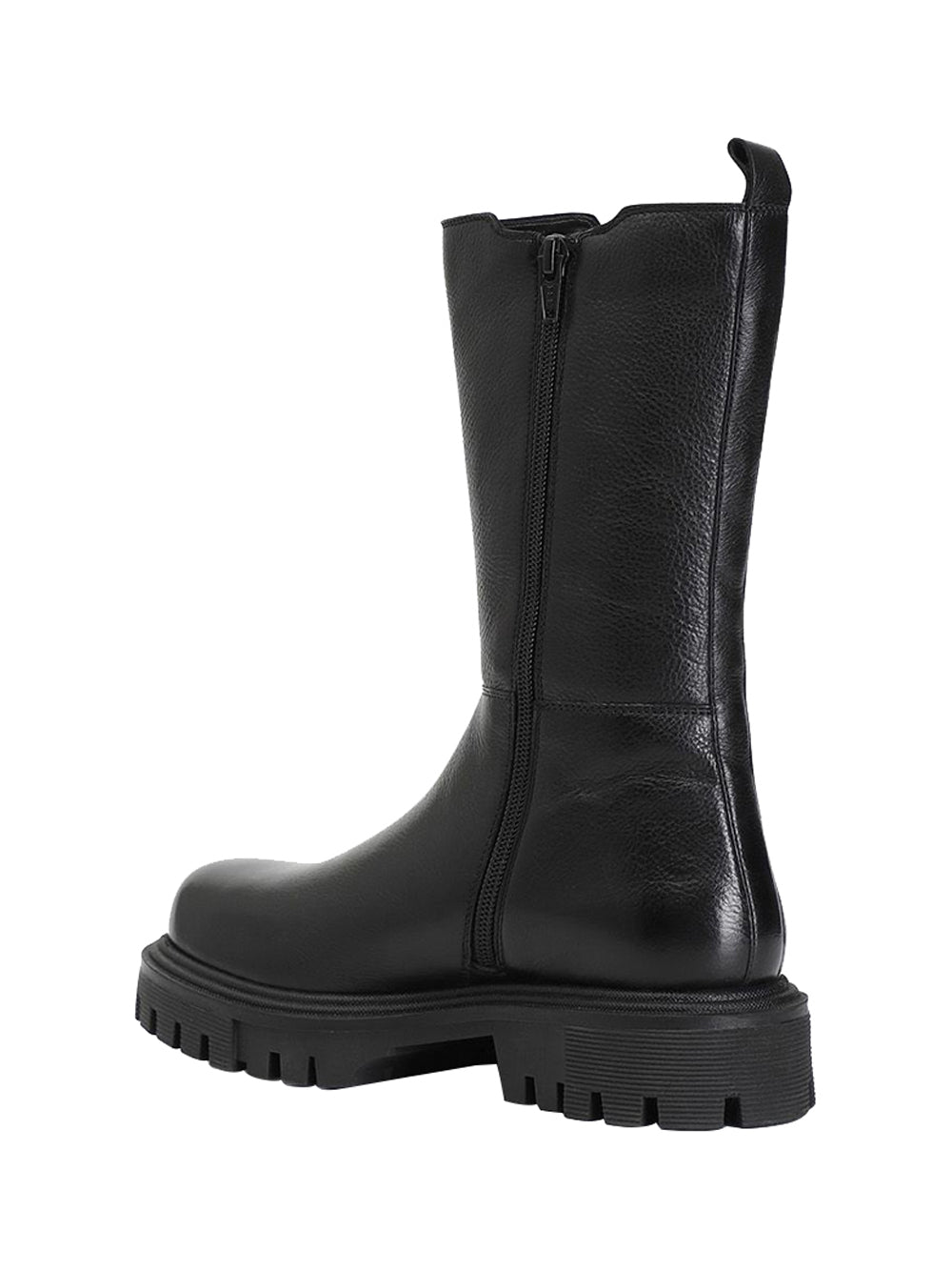 CAFE' NOIR STC Stivaletto Café Noir donna 3/4 in pelle con elastico nero Nero