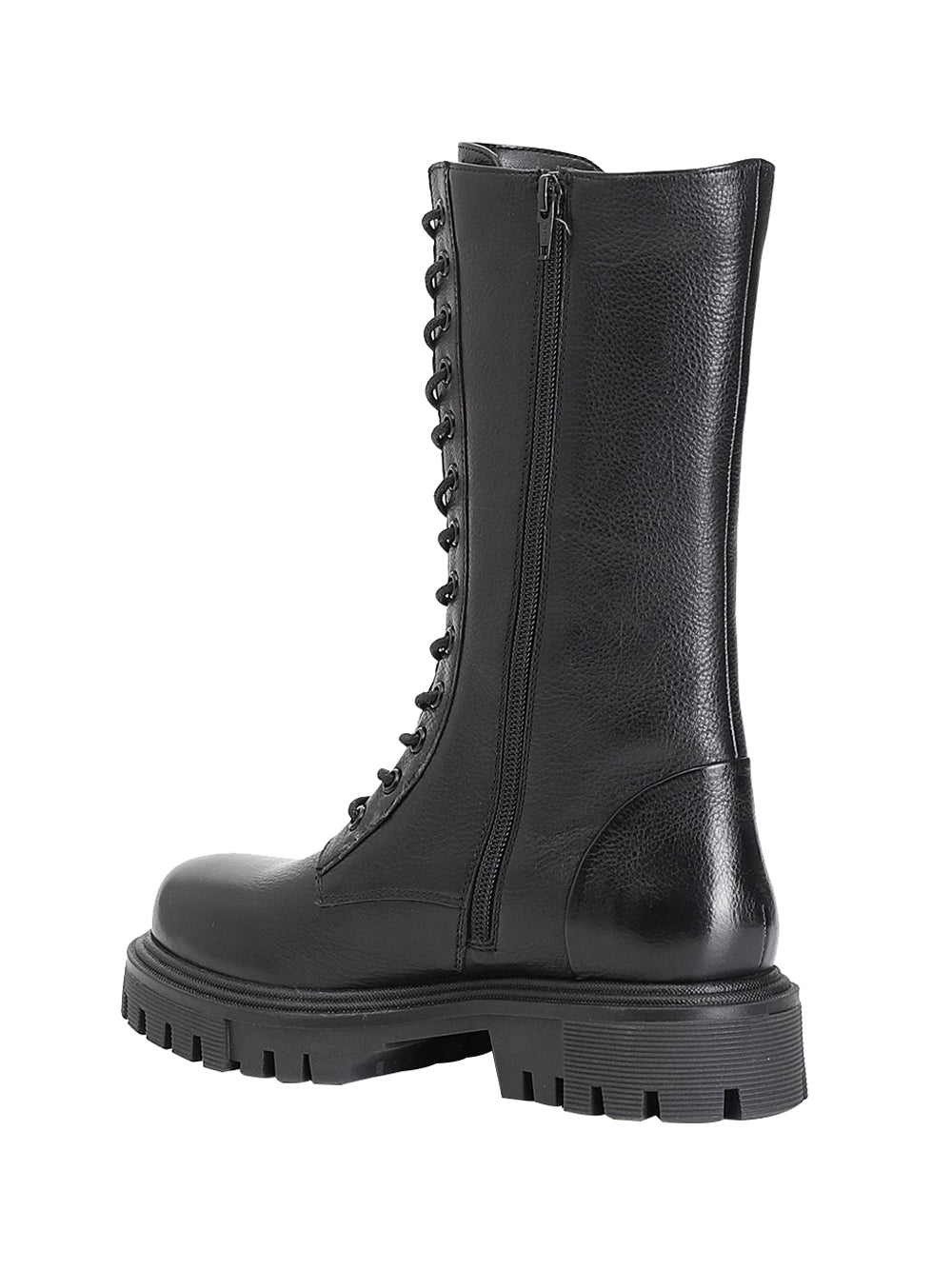 CAFE' NOIR STC Stivaletto Café Noir donna 3/4 in pelle con lacci Nero Nero