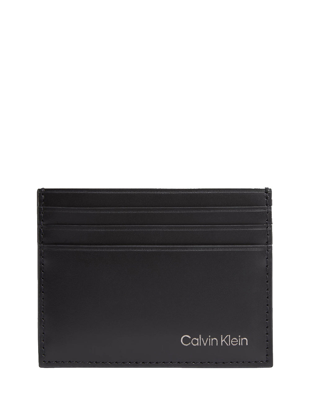 CALVIN ACC.1USCITA Calvin Klein Porta Carte RFID In Pelle - Nero Nero