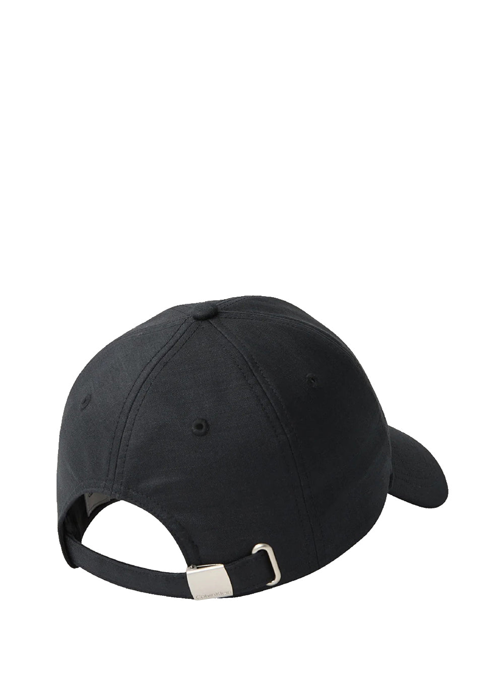 CALVIN ACC.1USCITA Calvin Klein Cappello Con Logo In Lino - Nero Nero