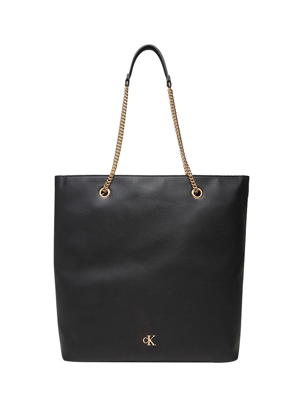 CALVIN ACC.1USCITA Calvin Klein Borsa a Tracolla Minimal Monogram Chain Tote - Nero Nero