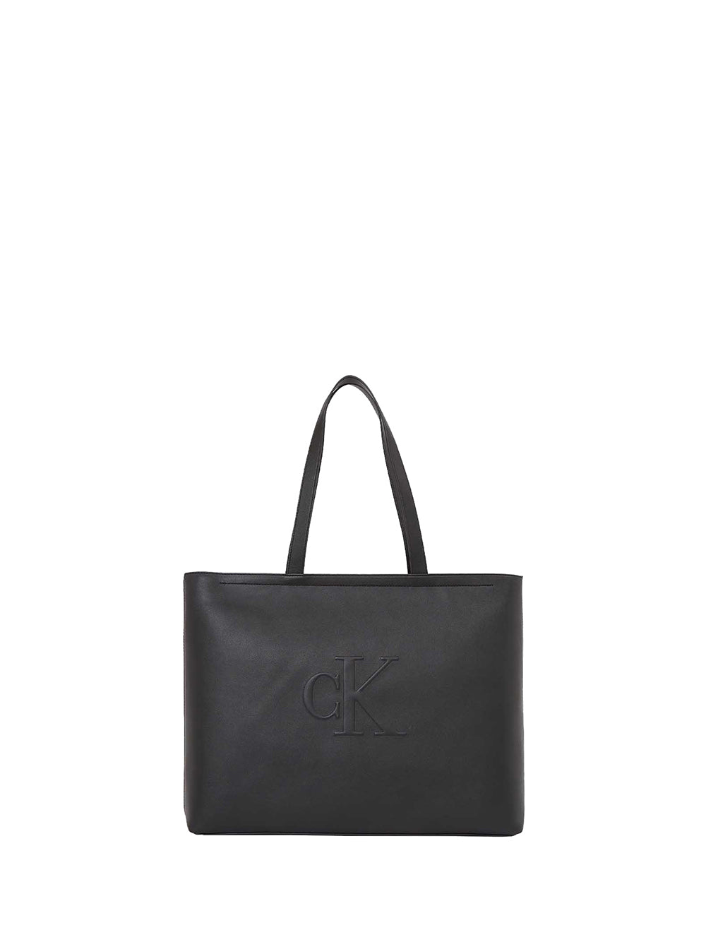 CALVIN ACC.1USCITA Calvin Klein Borsa a Mano Sculpted Slim Tote34 Donna Nero Nero
