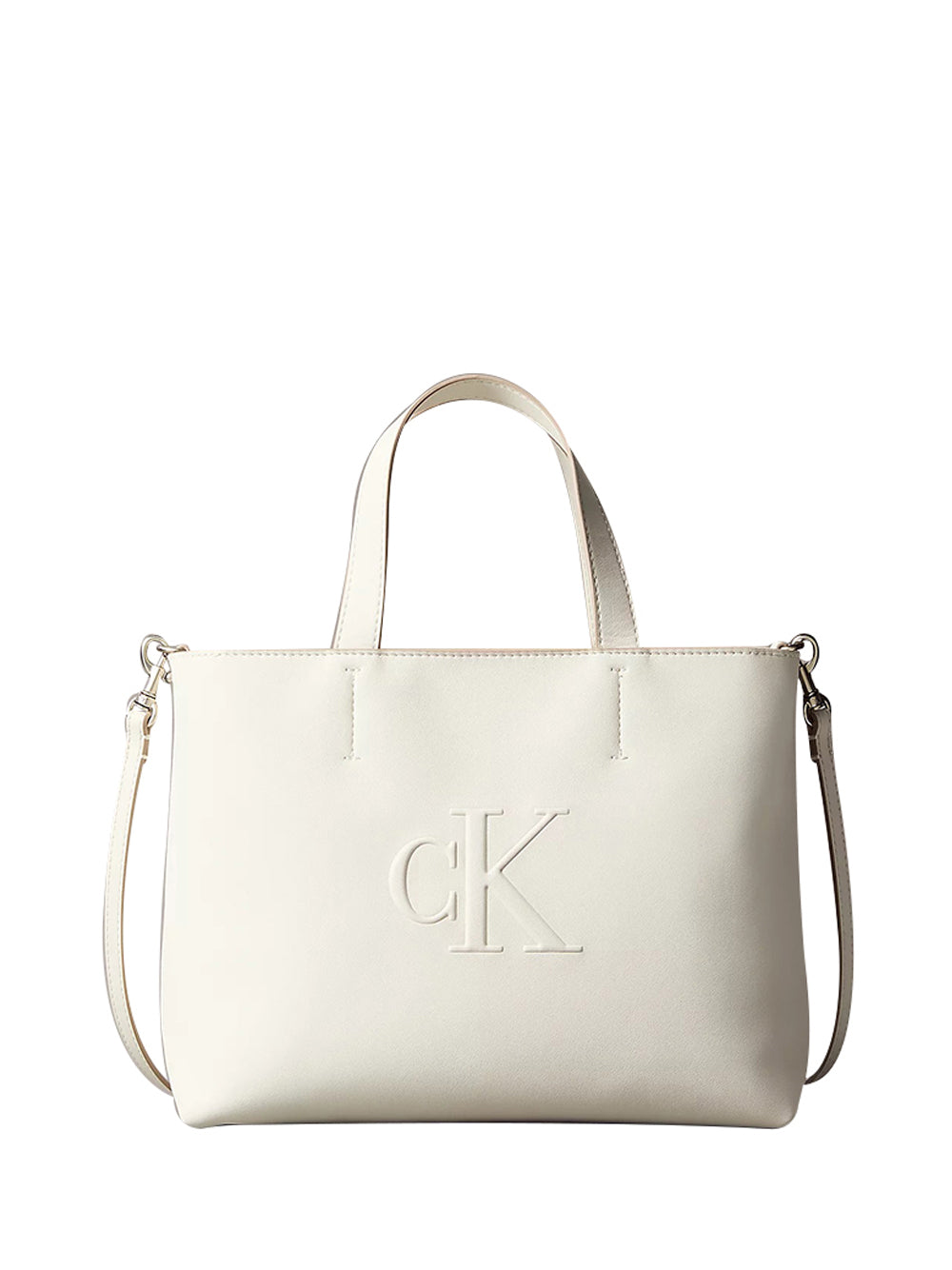 CALVIN ACC.1USCITA Calvin Klein Borsa a Mano Mini Tote - Crema Crema