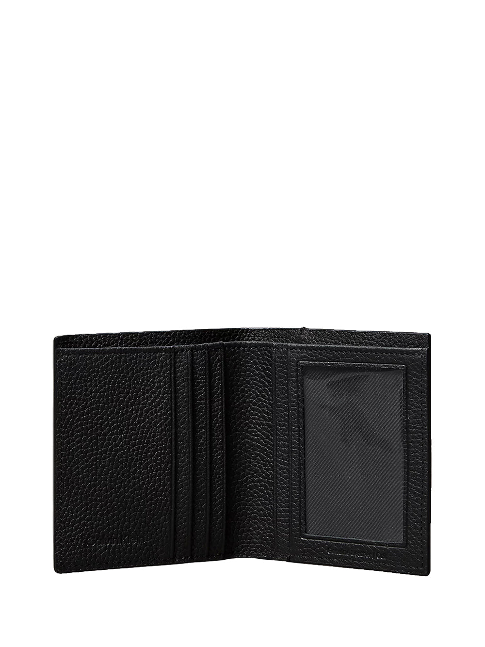 CALVIN ACC.2USCITA Portafoglio A Libro Slim Con Logo Stampato In Lamina - Nero Nero