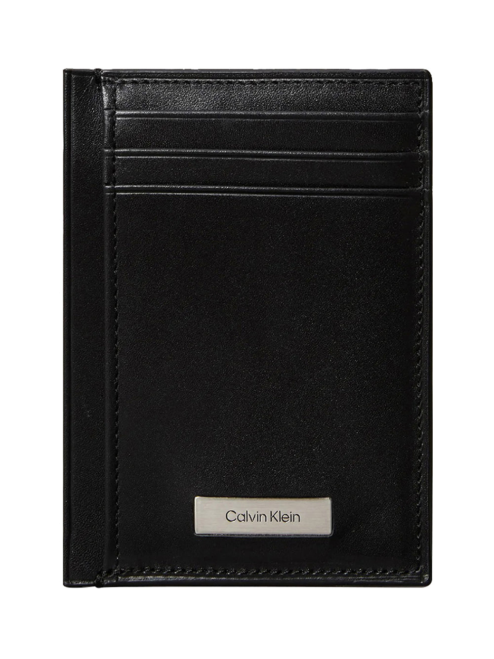 CALVIN ACC.2USCITA Portacarte Calvin Klein Carte Con Logo A Placca - Nero Nero