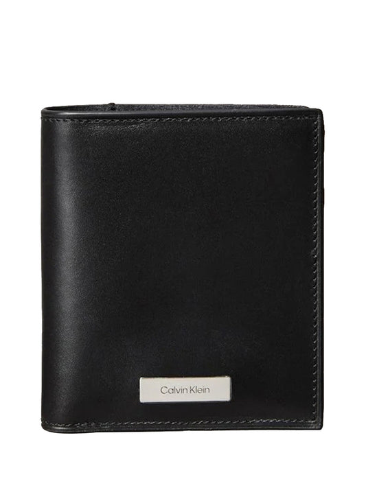 CALVIN ACC.2USCITA Portafoglio Calvin Klein Con Placca - Nero Nero