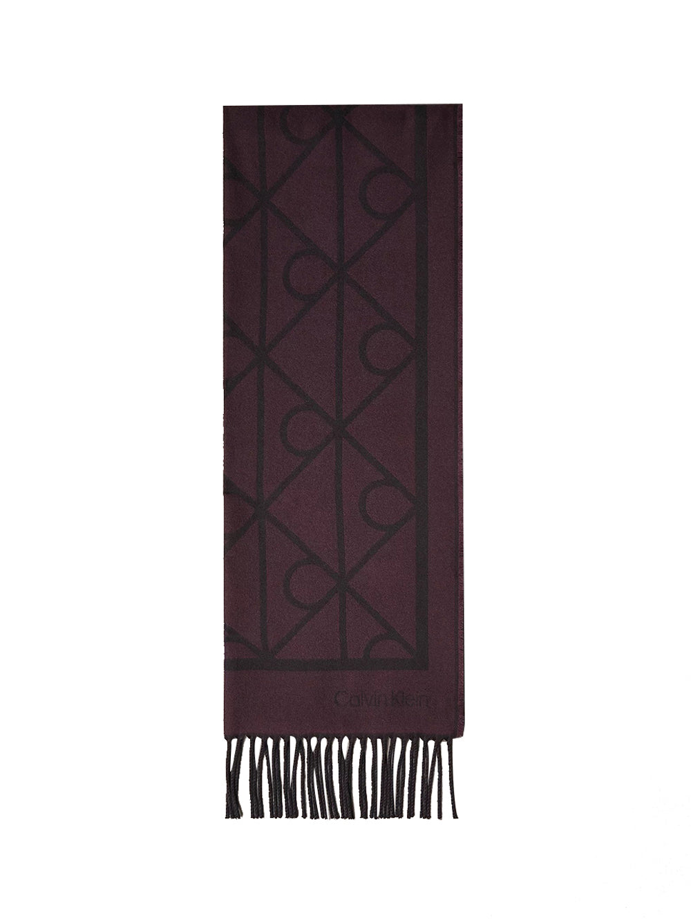 CALVIN ACC.2USCITA Sciarpa Calvin Klein - Bordeaux/Nero MULTI