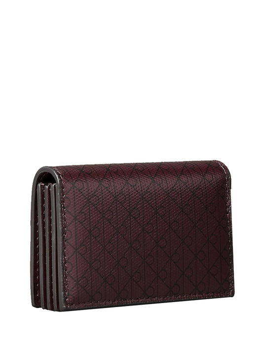 CALVIN ACC.2USCITA Portacarte A Fisarmonica Con Logo Monogramma - Bordeaux BORDEAUX