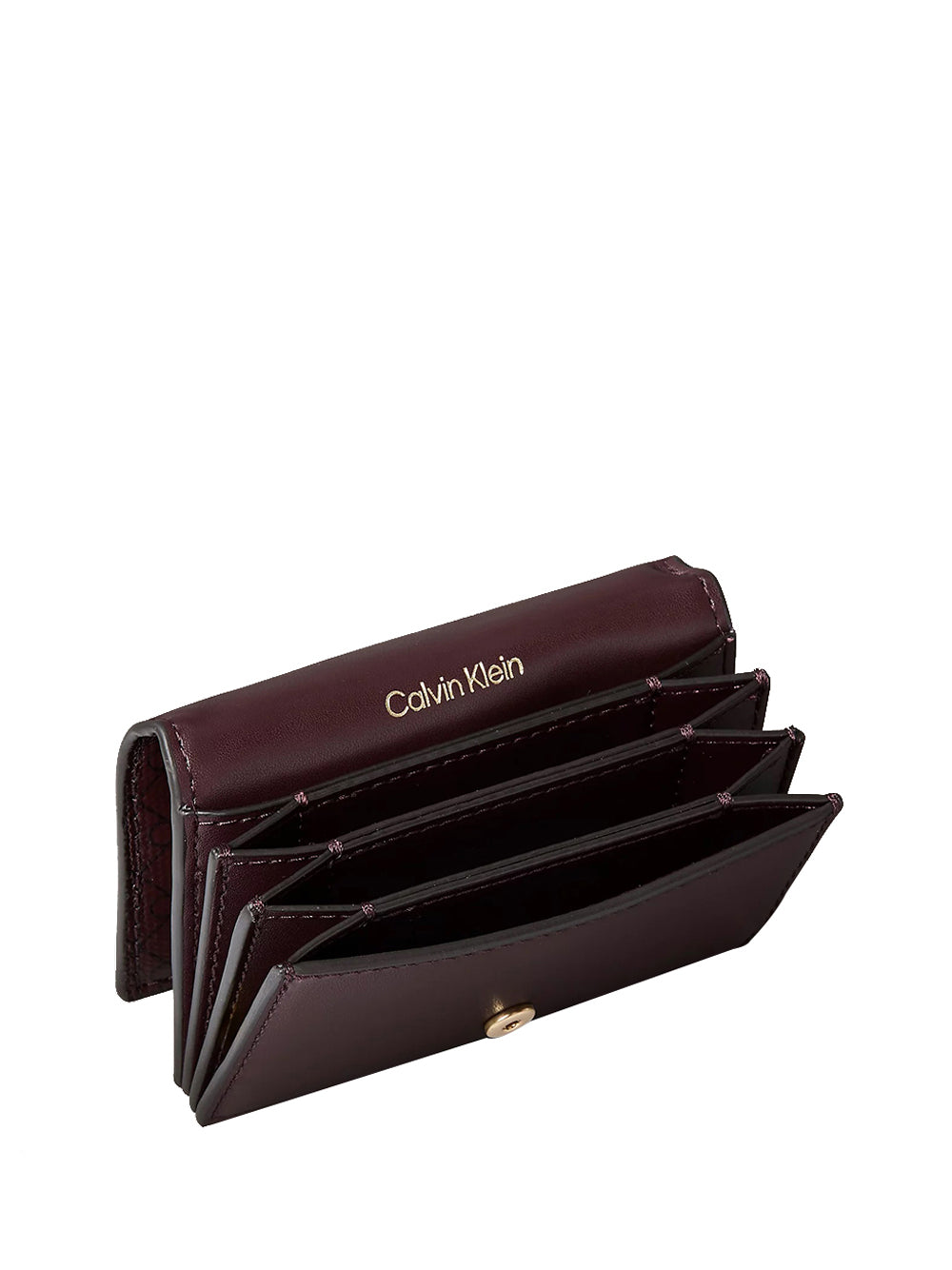 CALVIN ACC.2USCITA Portacarte A Fisarmonica Con Logo Monogramma - Bordeaux BORDEAUX