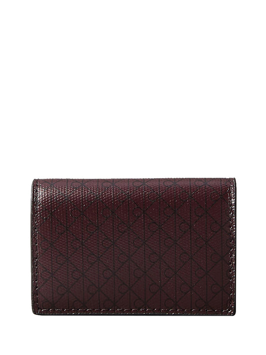 CALVIN ACC.2USCITA Portacarte A Fisarmonica Con Logo Monogramma - Bordeaux BORDEAUX