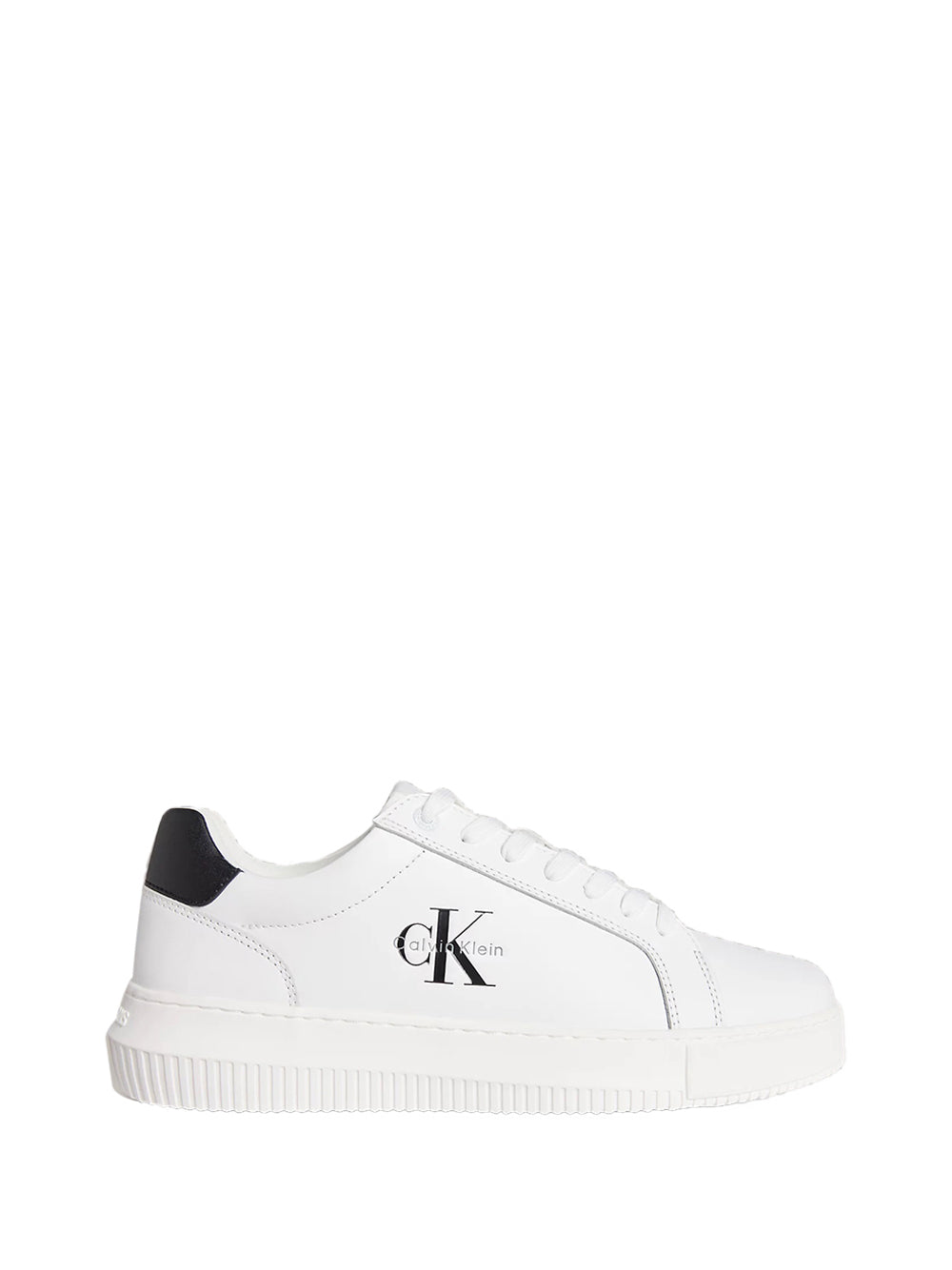 CALVIN CALZATURE Calvin Klein Chunky Cupsole Mono Sneakers Uomo Bianco/nero - Bianco Bianco/nero