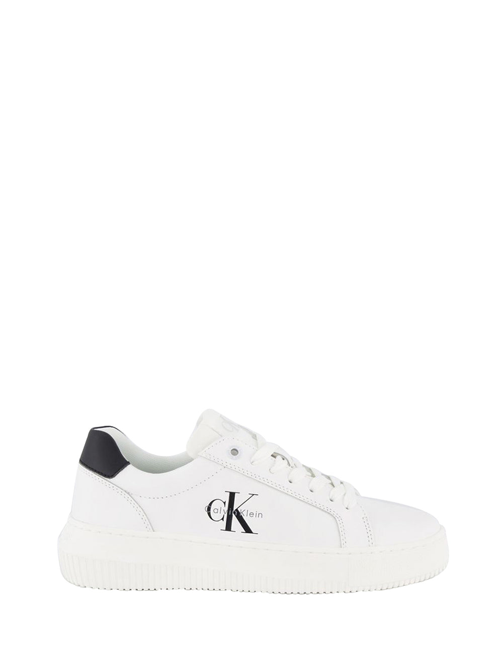 CALVIN CALZATURE Calvin Klein Chunky Cupsole Mono Sneakers Donna Bianco Bianco/nero
