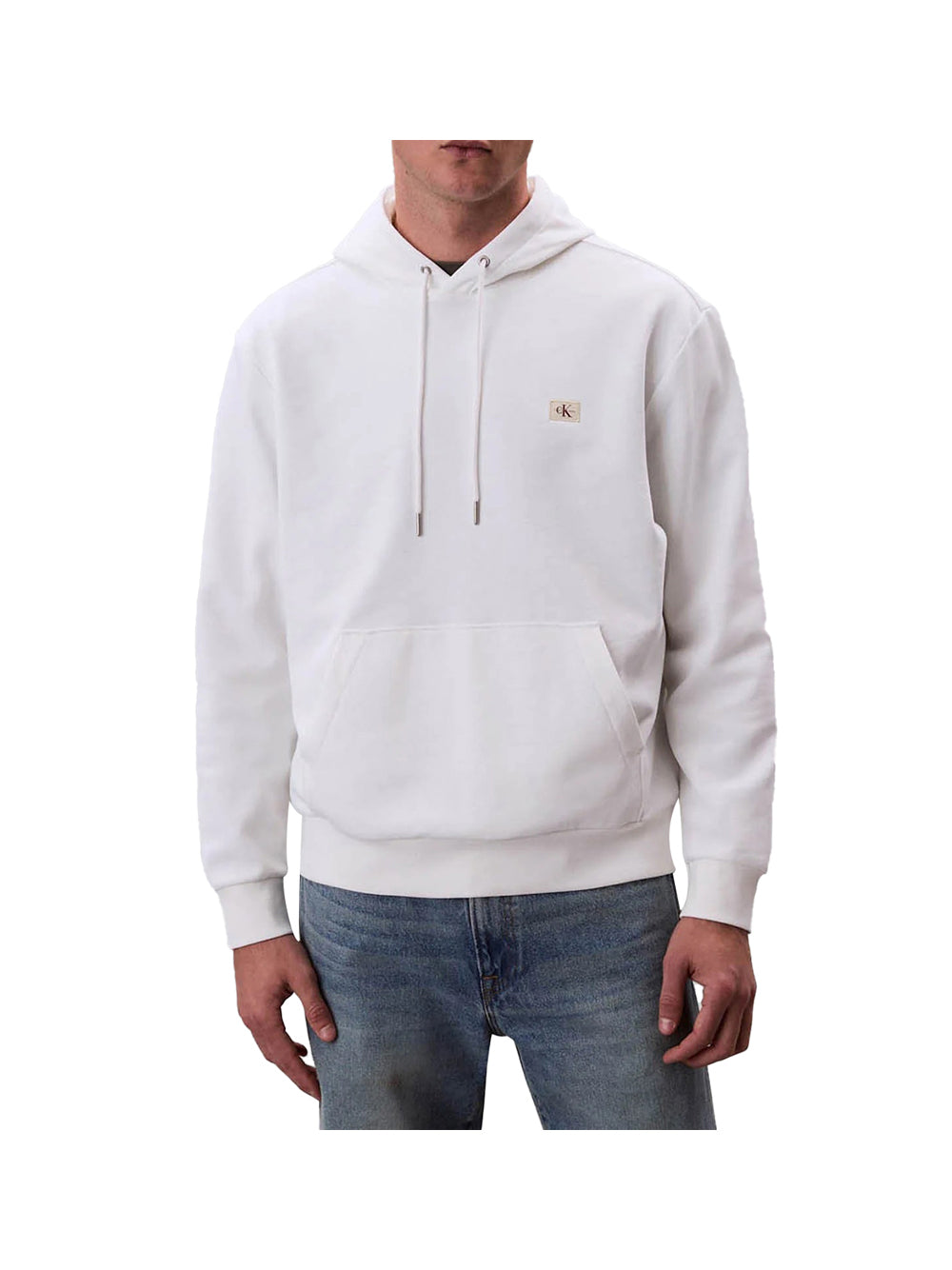 CALVIN2 1USCITA Calvin Klein Ls 350Terry Eu Whsl Felpa Uomo Bianco Bianco