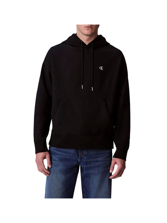 Calvin Klein Calvin Klein Premium Terry Monogramma Felpa Uomo Nero Nero
