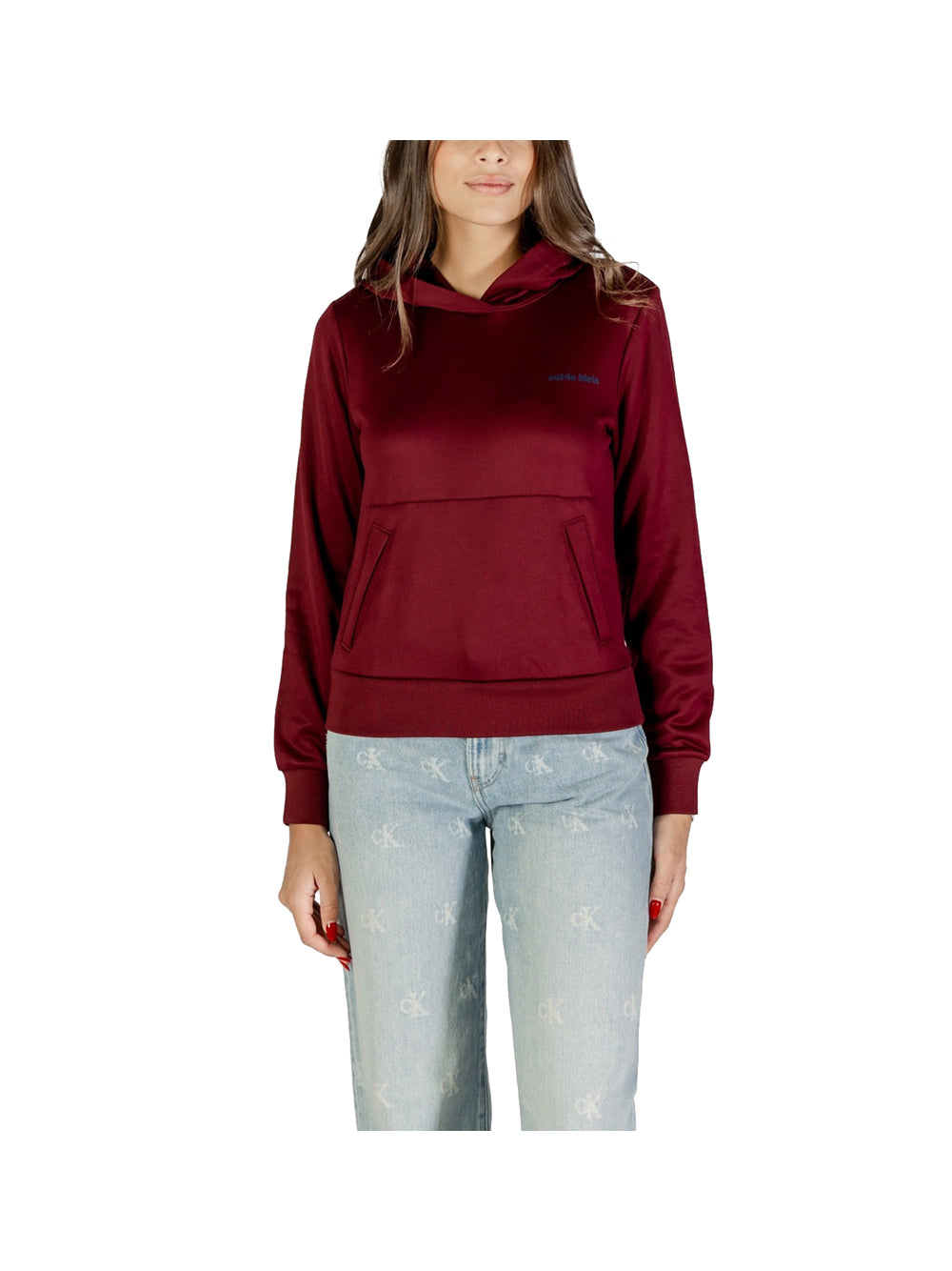 CALVIN2 1USCITA Calvin Klein Felpa Donna Bordeaux - Rosso BORDEAUX