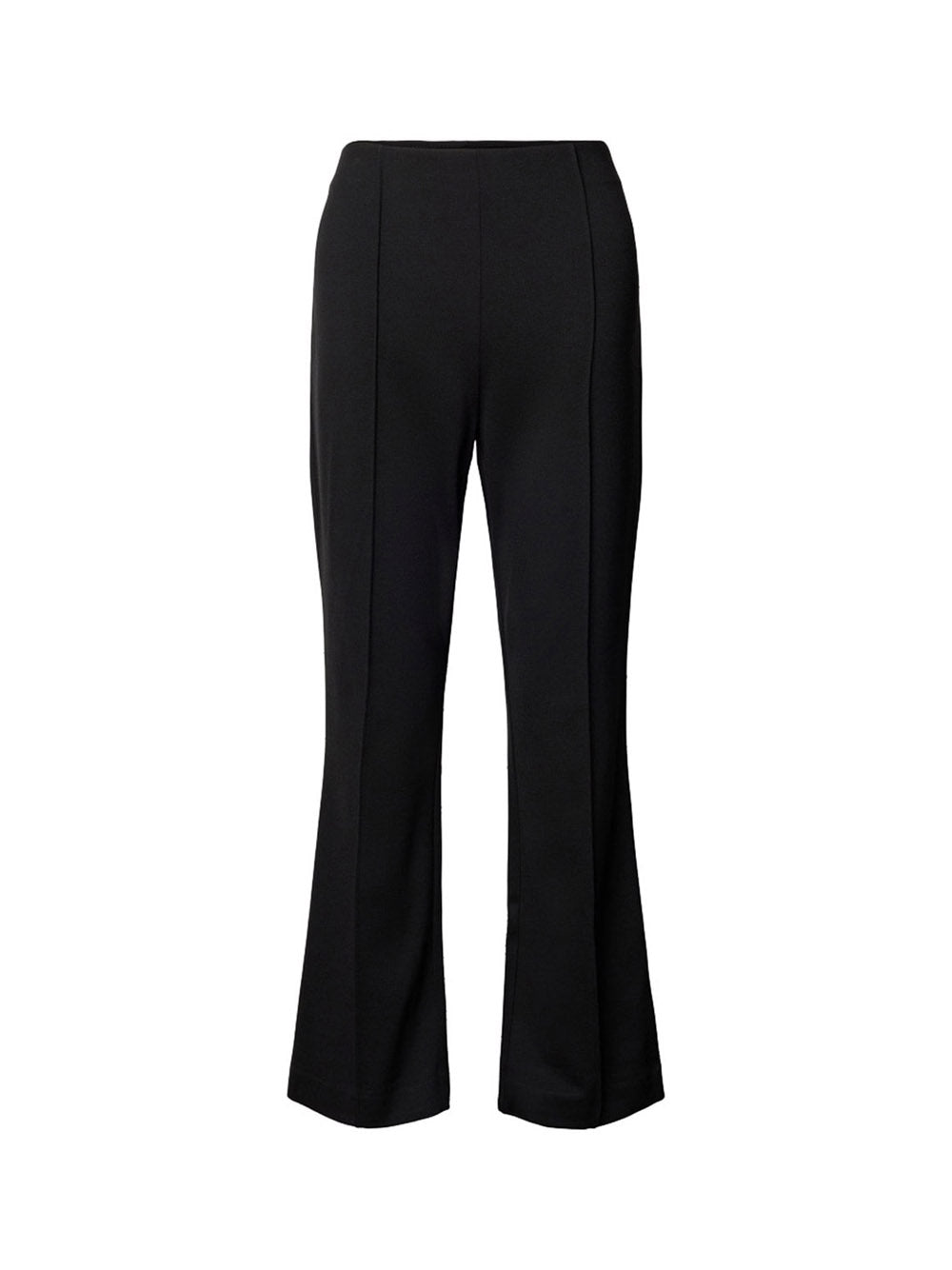 CALVIN2 2USCITA Calvin Klein Pantalone Ponte Pintuck Crop Nero Nero