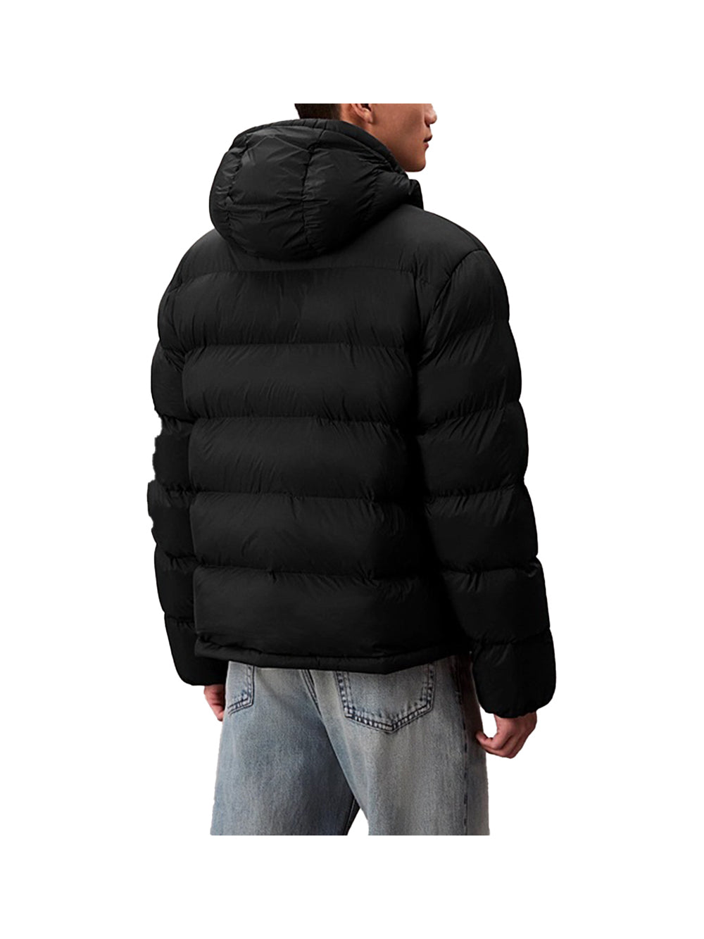 CALVIN2 2USCITA Piumino Calvin Klein Con Monogramma - Nero Nero