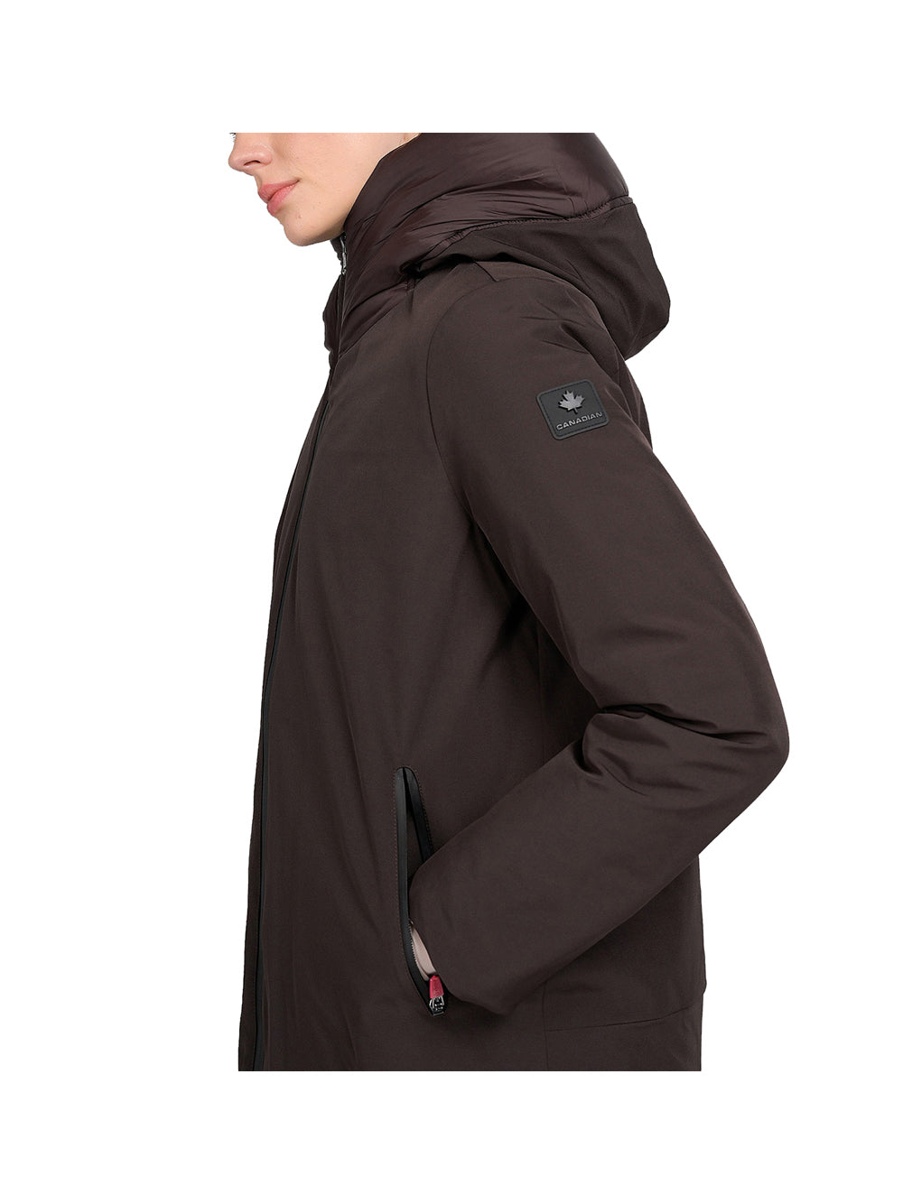 CANADIAN Canadian Giubbotto Marilla long Black Coffee BLACK COFFEE