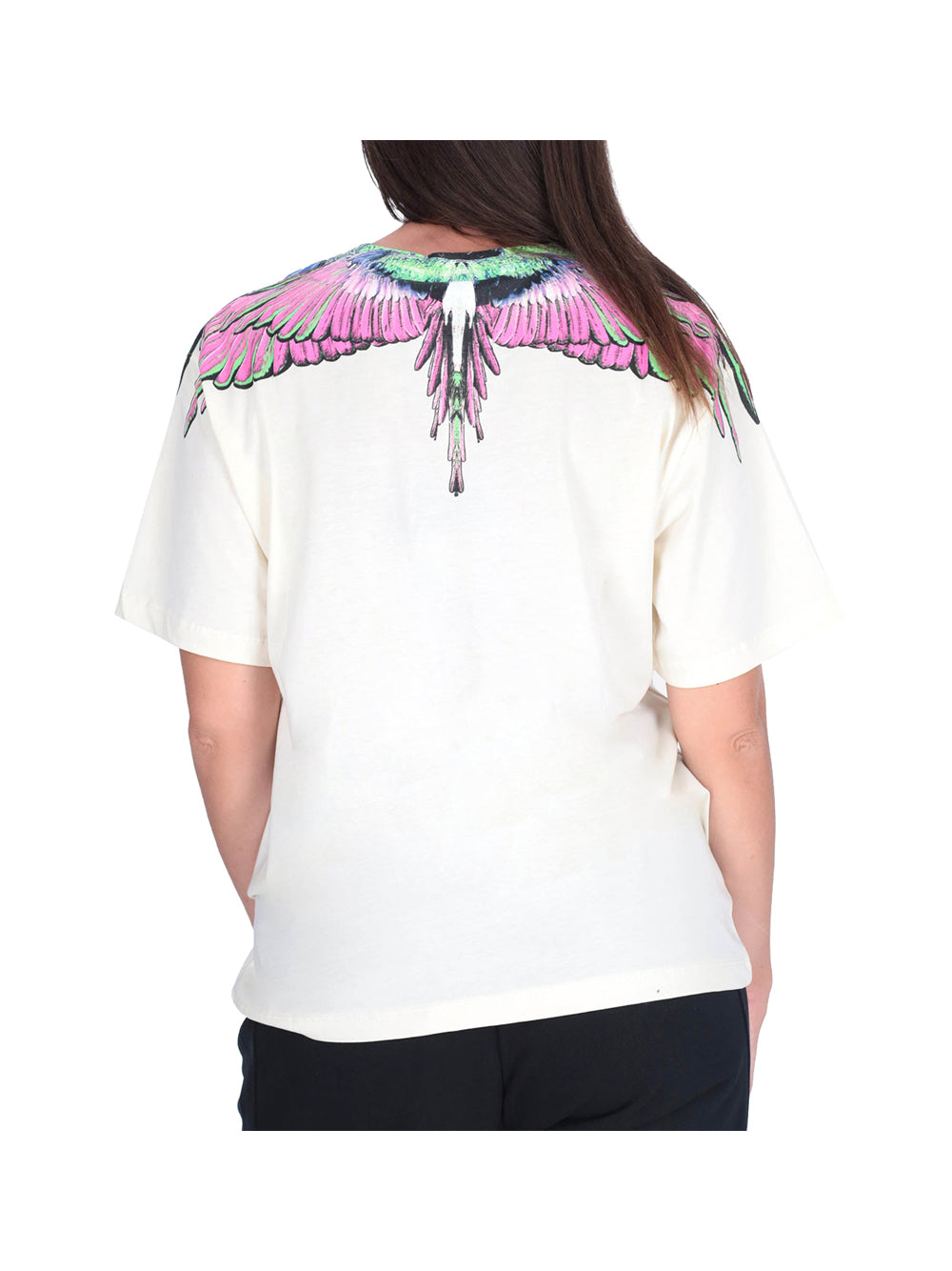COUNTY OF MILAN County Of Milan T-Shirt Marcelo Burlon Con Stampa Wings Latte Rosa LATTE/ROSA