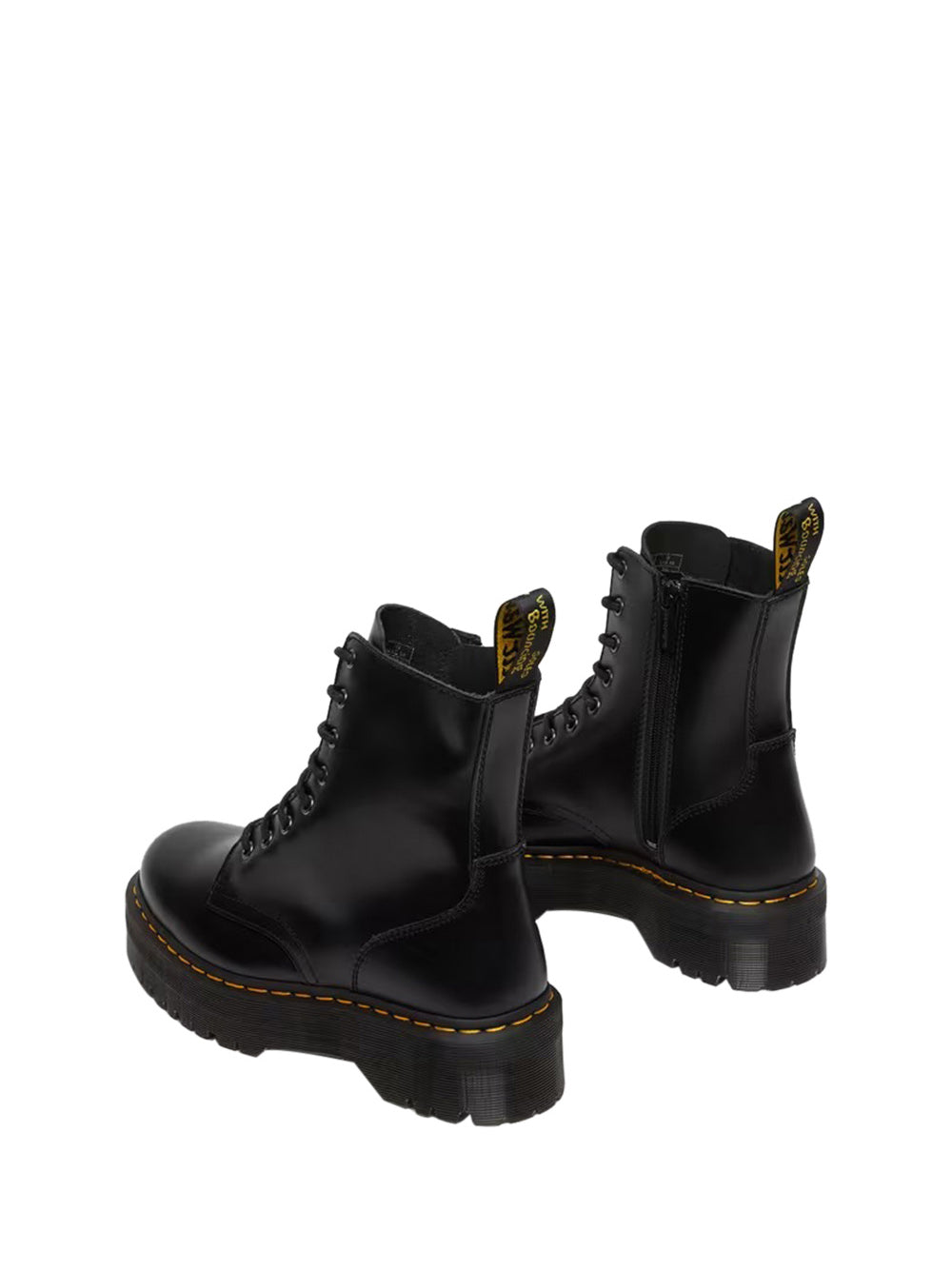 DR MARTENS Dr Martens Jadon Polished Smooth Anfibio Donna Nero Nero