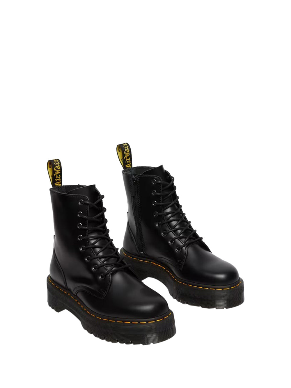 DR MARTENS Dr Martens Jadon Polished Smooth Anfibio Donna Nero Nero