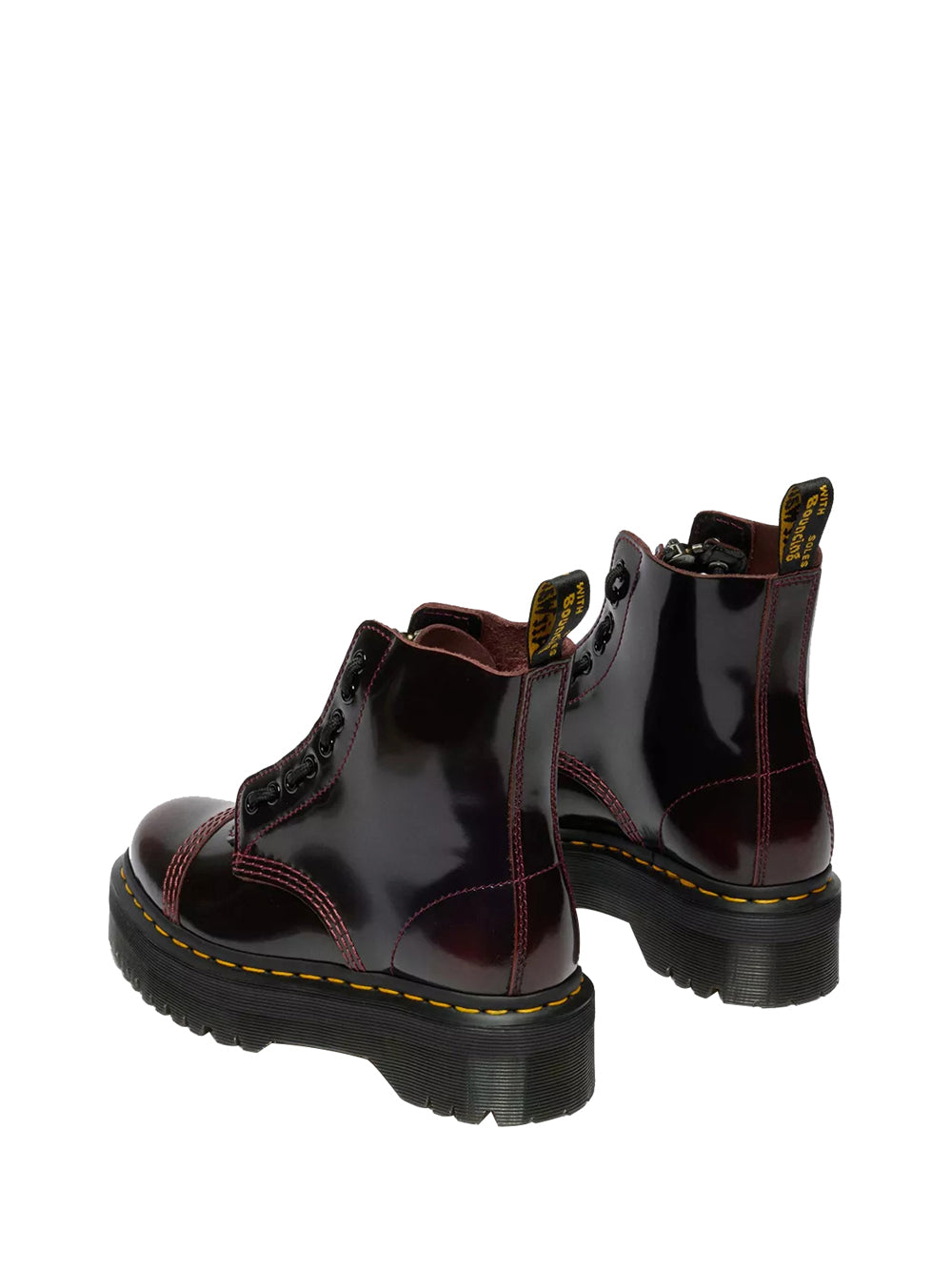 DR MARTENS Anfibio Dr.Martens Sinclair In Pelle Arcadia Con Platform - Rosso Rosso