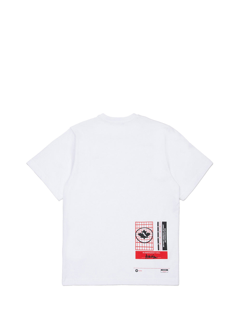 DSQUARED2 T-Shirt Dsquared D2T1186U Loose Fit Bianco Bianco