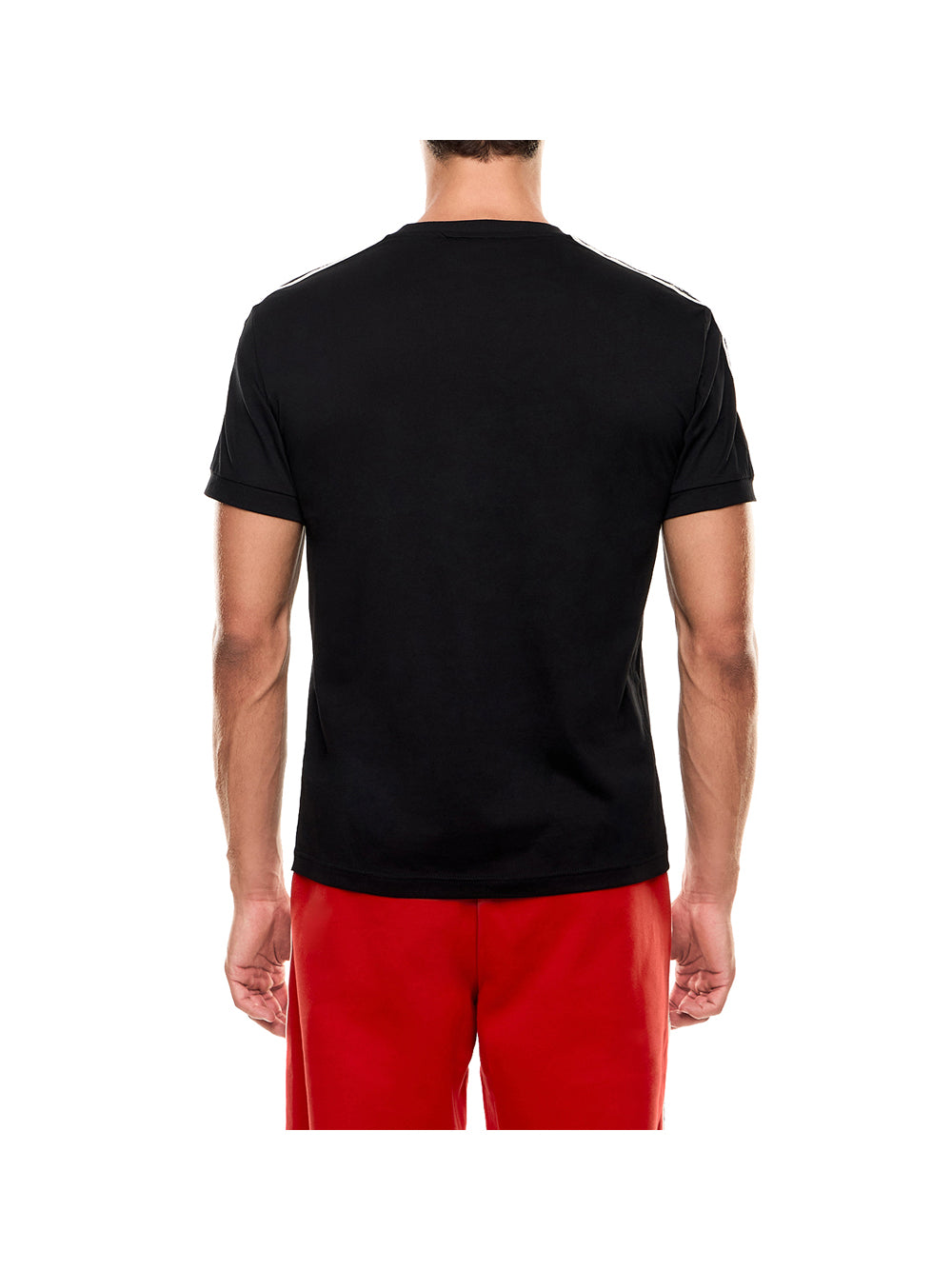 EA7 Ea7 T-shirt Logo Series in jersey di cotone Nero Nero