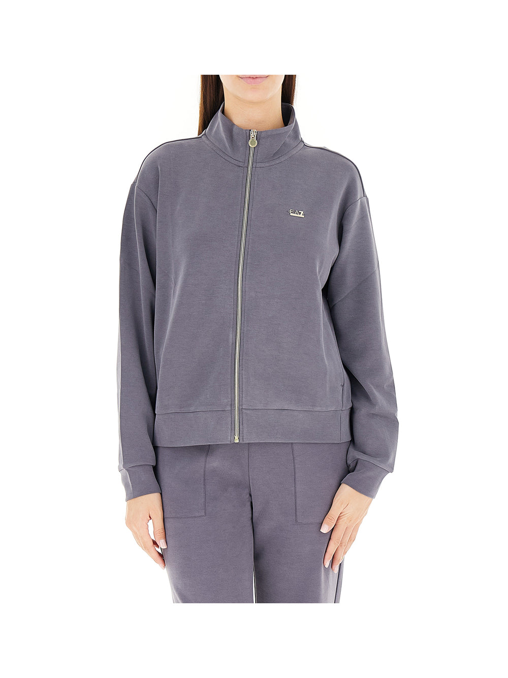 EA7 Ea7 Felpa Donna Grigio Grigio