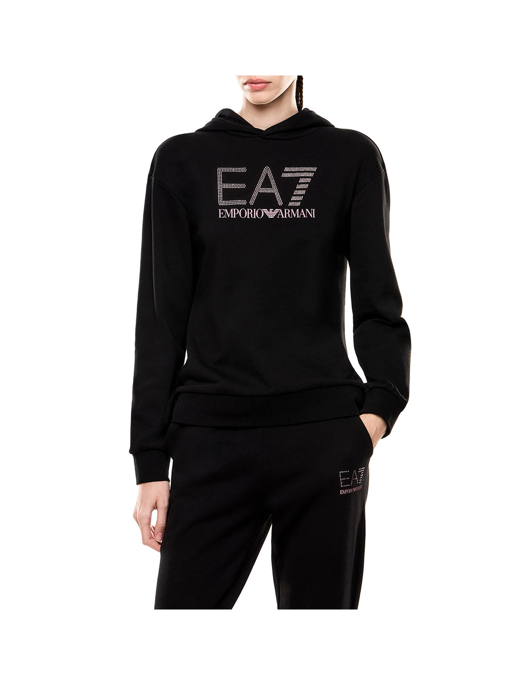 EA7 Ea7 Felpa Donna Nero Nero
