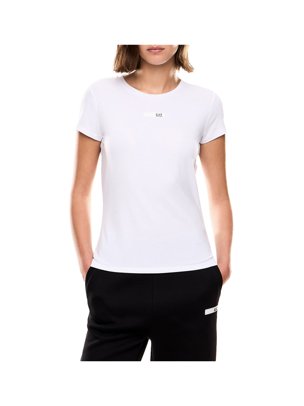 EA7 Ea7 T-Shirt Donna Bianco Bianco