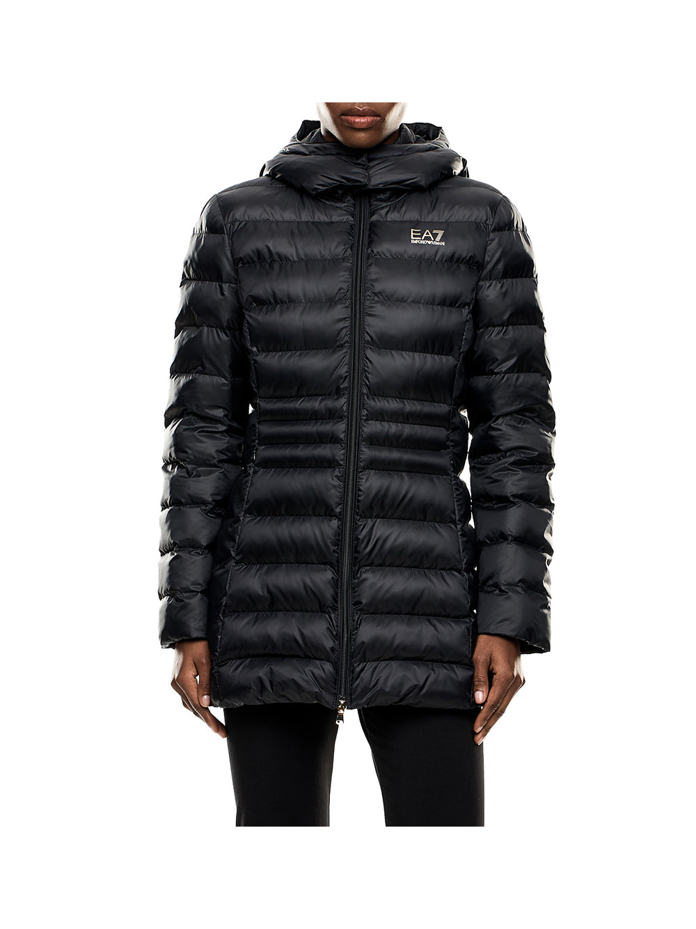 EA7 Ea7 Giubbotto Caban Blouson In Nylon Imbottito Nero Nero