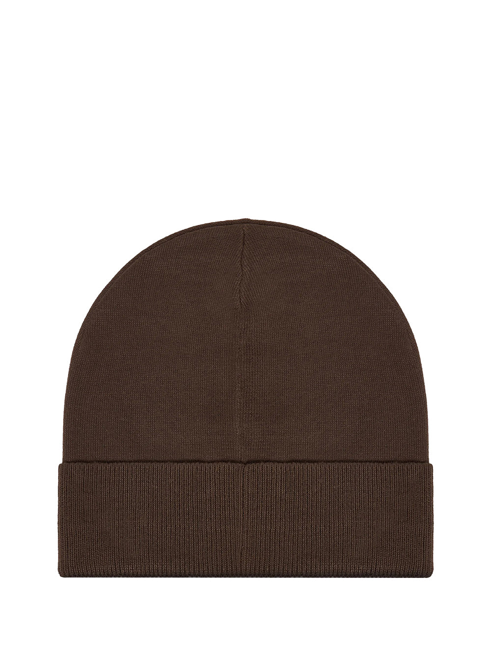 EA7 Berretto Beanie Visibility con maxi logo EA7 Marrone Marrone